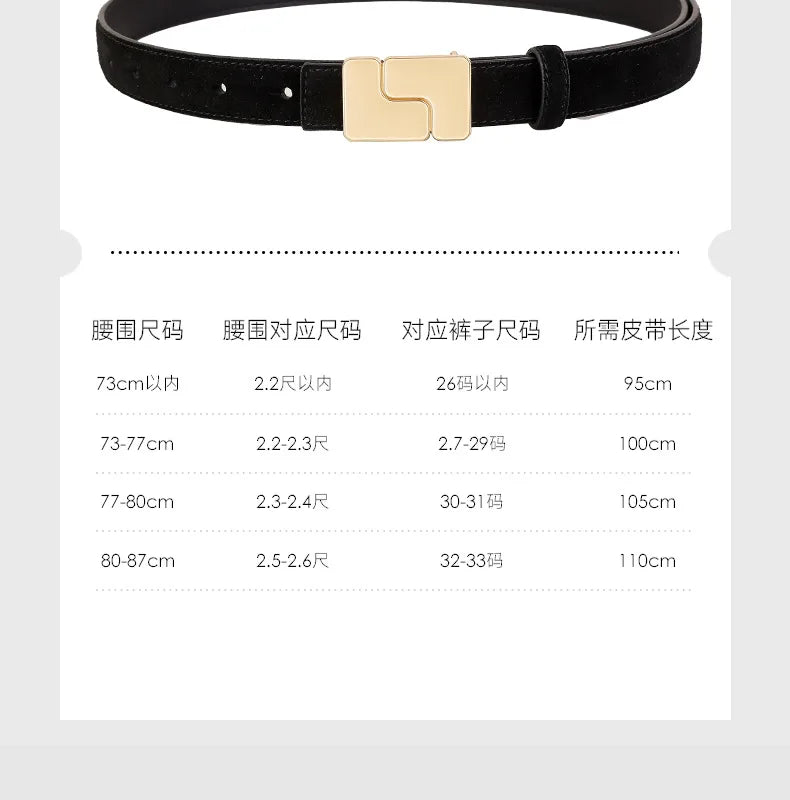 Ceinture Daim Élégante